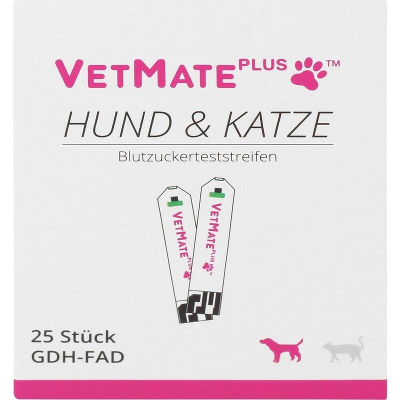 VETMATE PLUS Blutzuckerteststreifen Hund+Katze