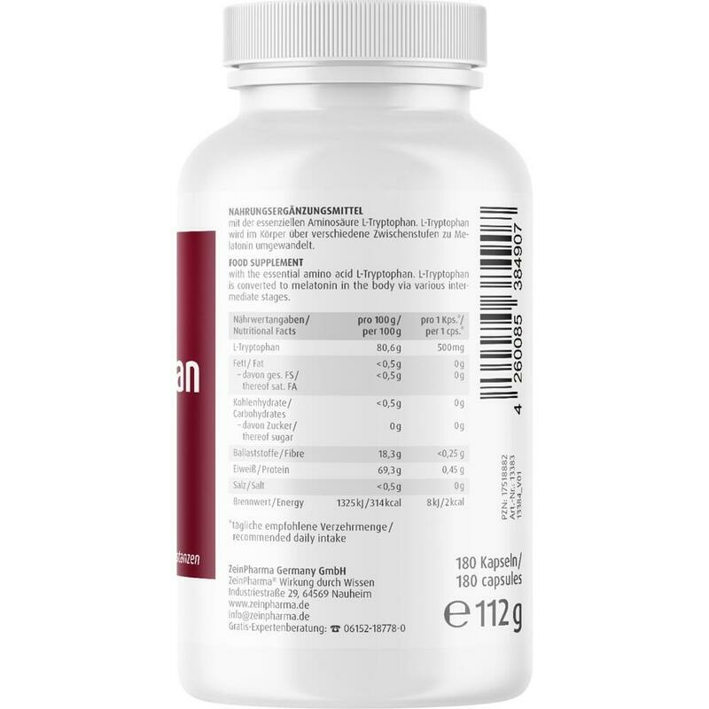 L-TRYPTOPHAN 500 mg Kapseln