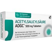 ACETYLSALICYLSÄURE ADGC 500 mg Tabletten