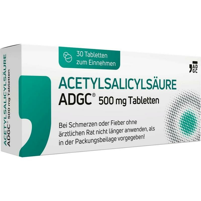 ACETYLSALICYLSÄURE ADGC 500 mg Tabletten