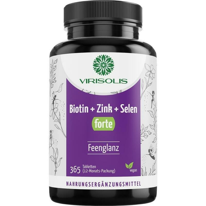 VIRISOLIS Biotin-Zink-Selen FORTE 12-Mon.vegan Tab