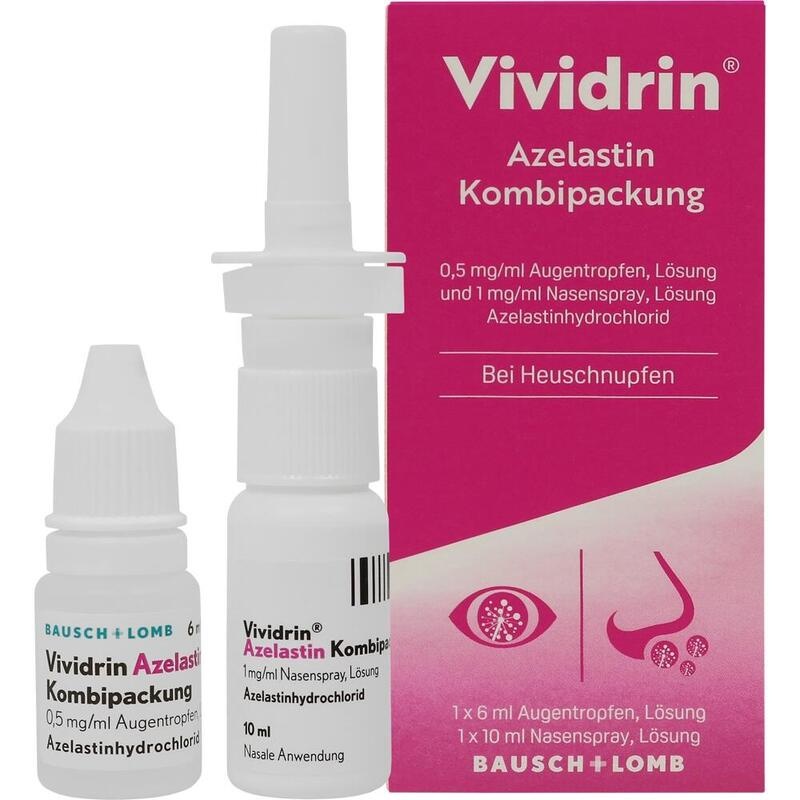 VIVIDRIN Azelastin Kombip. 0,5mg/ml ATR+1mg/ml NAS