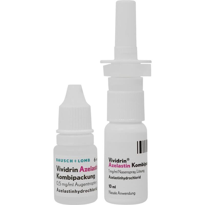 VIVIDRIN Azelastin Kombip. 0,5mg/ml ATR+1mg/ml NAS