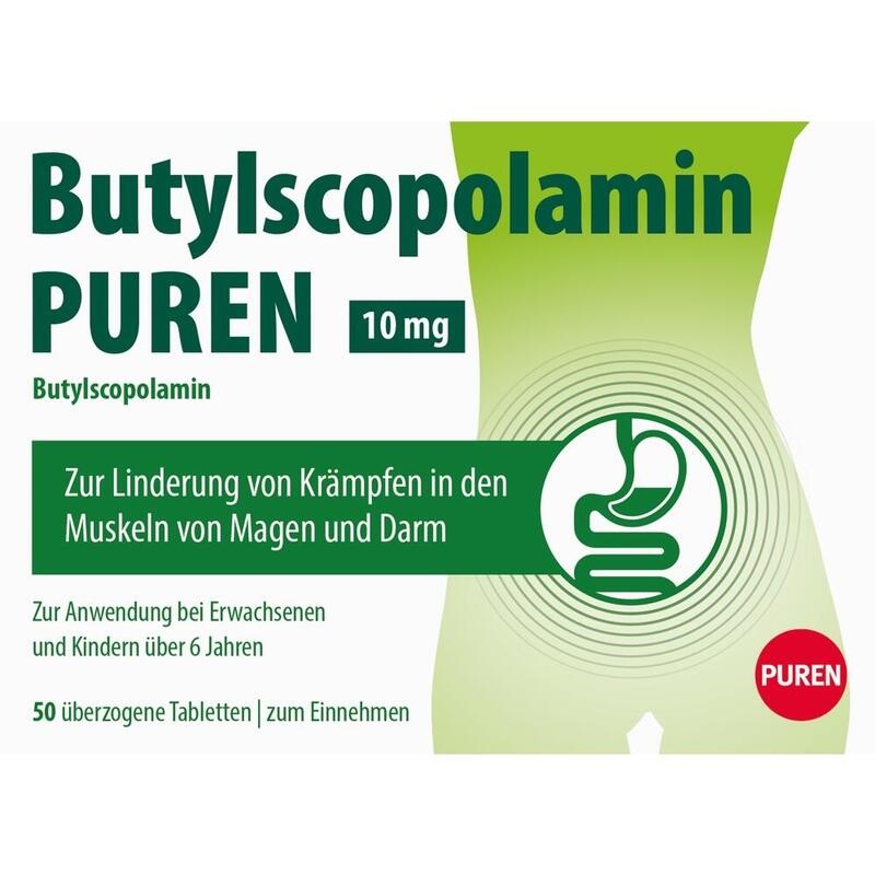 BUTYLSCOPOLAMIN PUREN 10 mg überzogene Tab.
