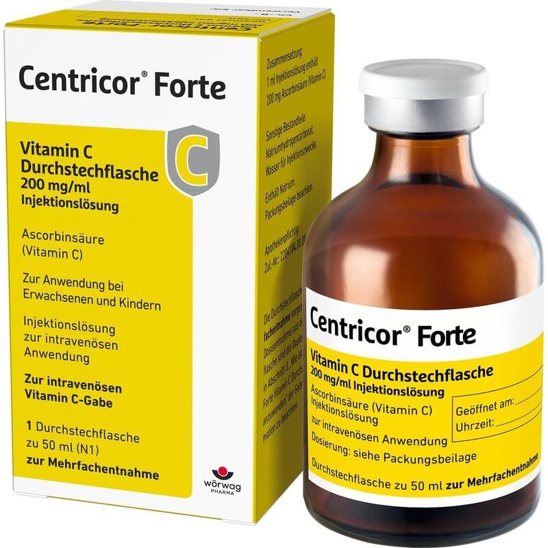 CENTRICOR Forte Vitamin C Dsfl. 200 mg/ml Inj.-L.