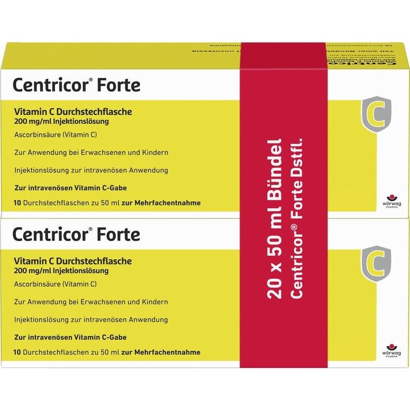 CENTRICOR Forte Vitamin C Dsfl. 200 mg/ml Inj.-L.