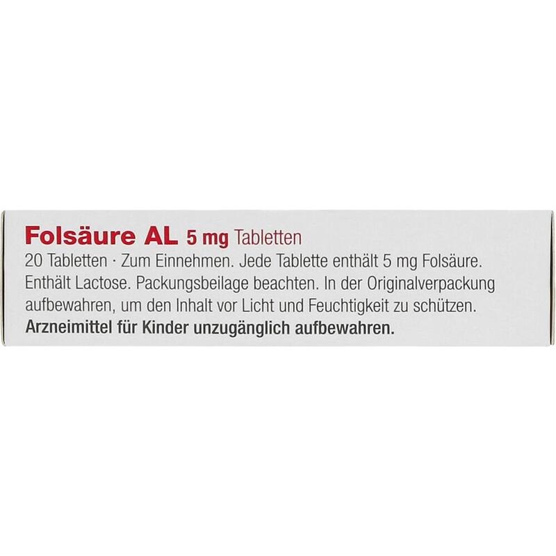 FOLSÄURE AL 5 mg Tabletten
