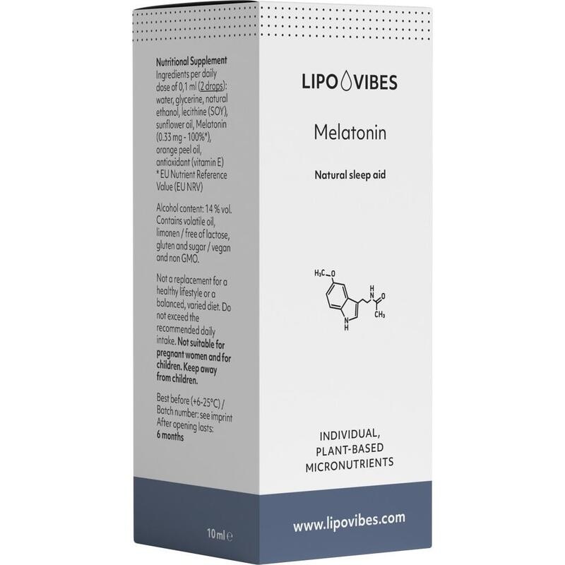 LIPOVIBES Pure Melatonin Tropfen zum Einnehmen