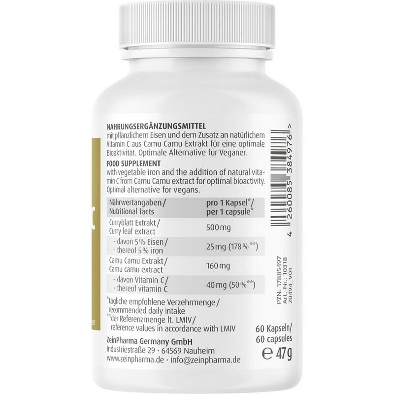 CURRYBLATT EISEN 25 mg+C Kapseln
