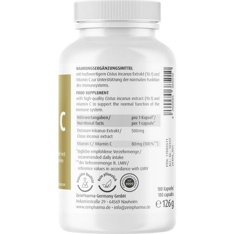 CISTUS 500 mg+C Kapseln