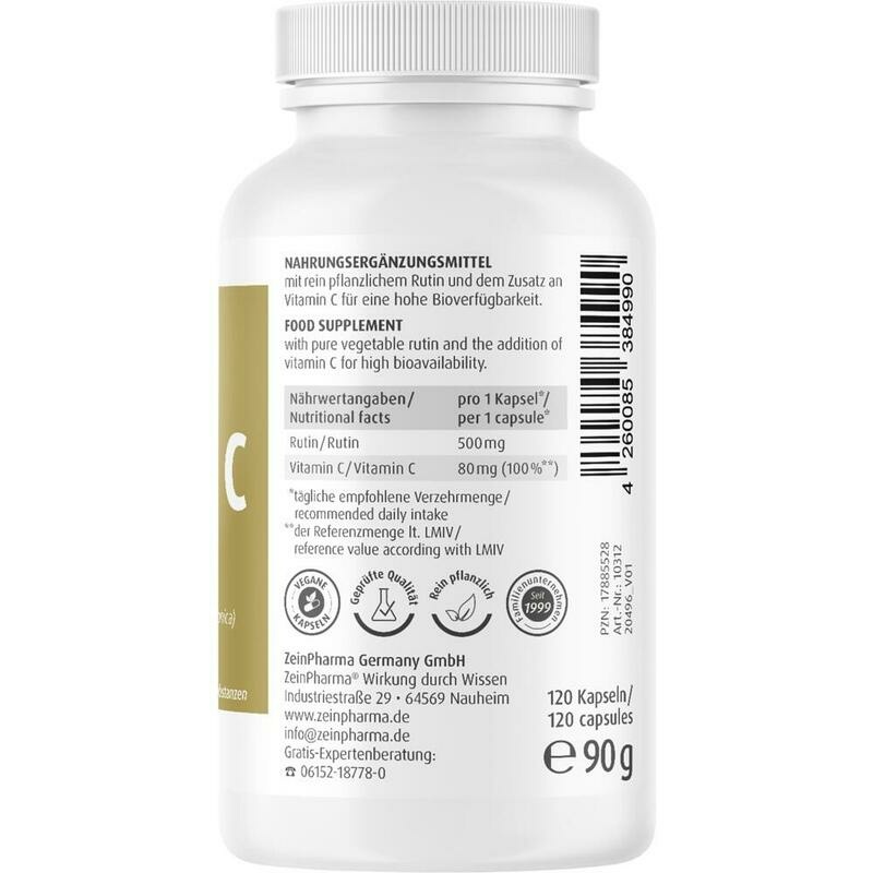RUTIN 500 mg+C Kapseln