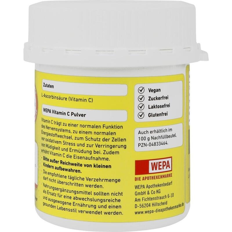 WEPA Vitamin C Pulver Dose