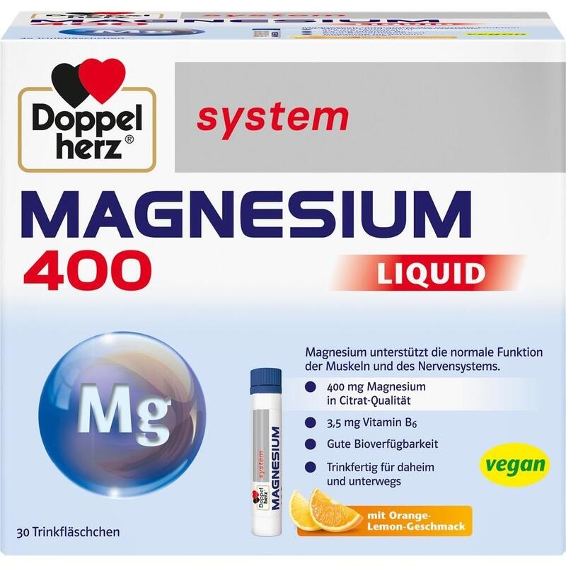 DOPPELHERZ Magnesium 400 Liquid system Trinkamp.
