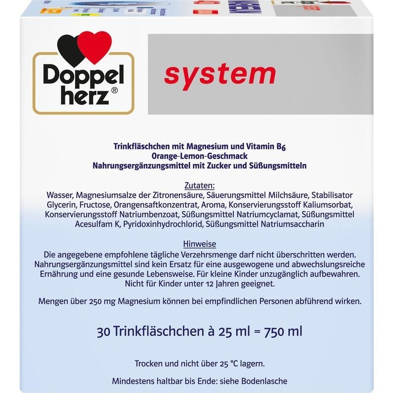 DOPPELHERZ Magnesium 400 Liquid system Trinkamp.