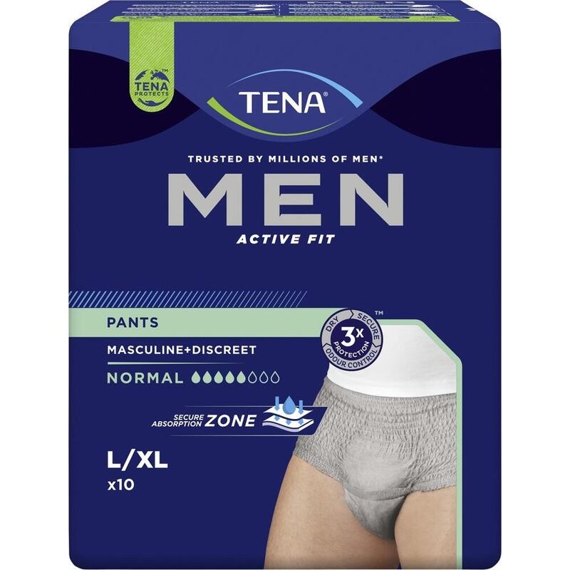 TENA MEN Act.Fit Inkontinenz Pants norm.L/XL grau
