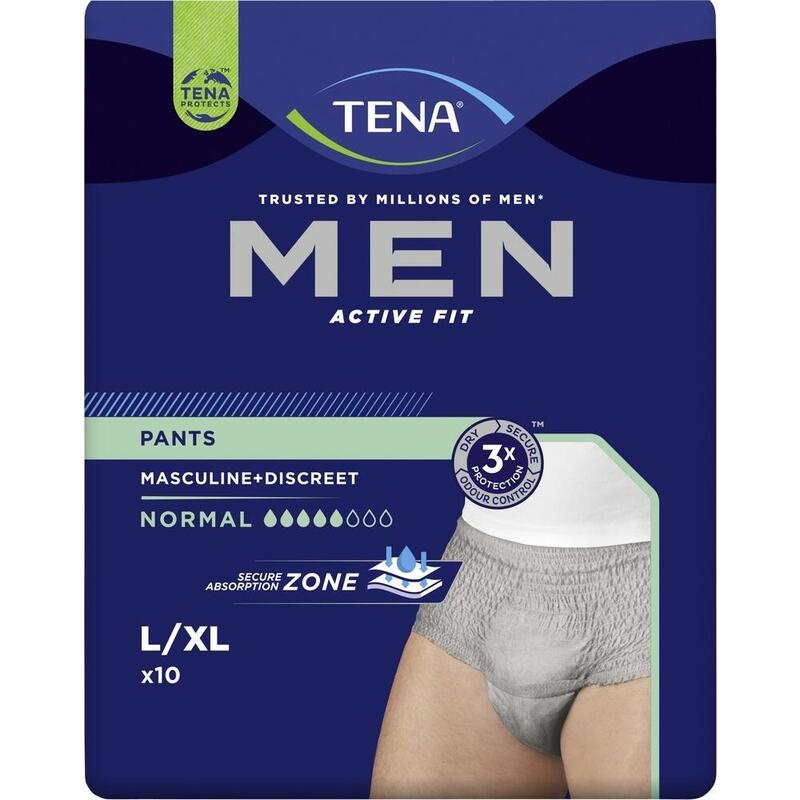 TENA MEN Act.Fit Inkontinenz Pants norm.L/XL grau