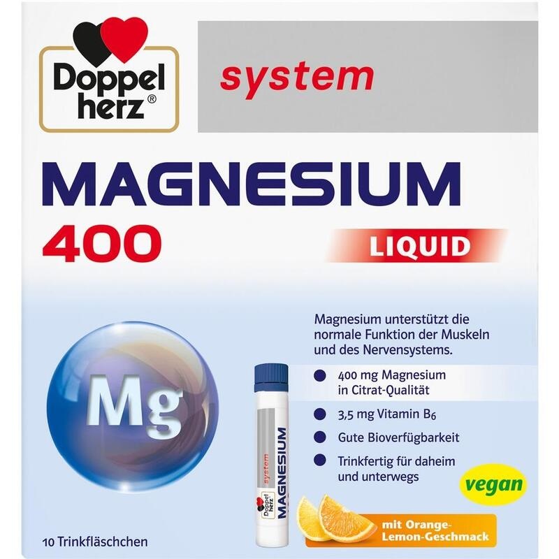 DOPPELHERZ Magnesium 400 Liquid system Trinkamp.