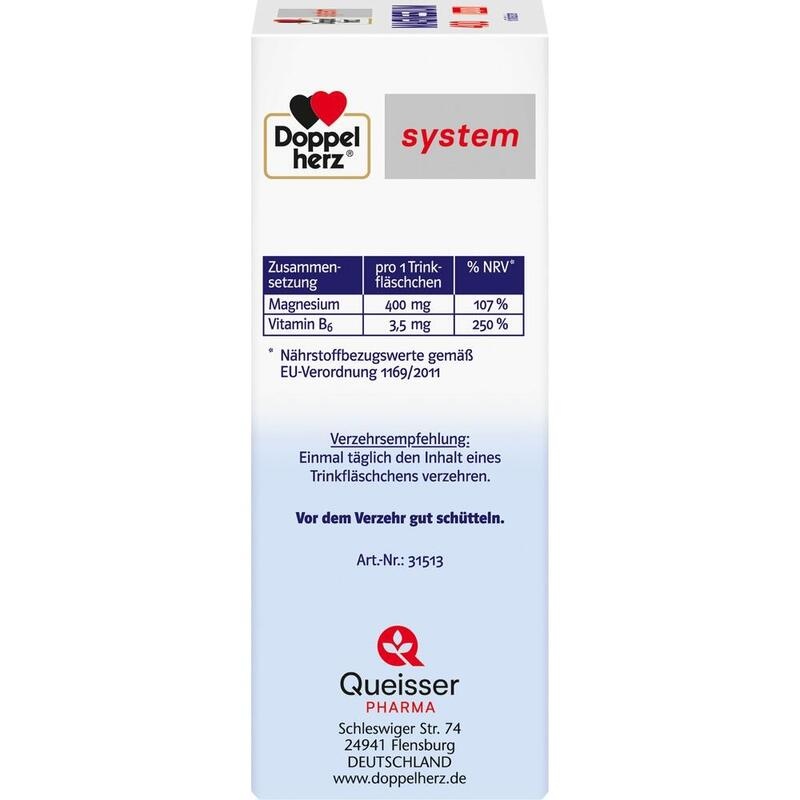 DOPPELHERZ Magnesium 400 Liquid system Trinkamp.