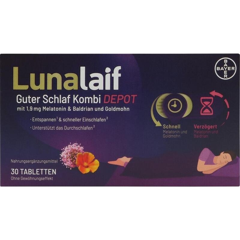 LUNALAIF Guter Schlaf Kombi Depot Tabletten