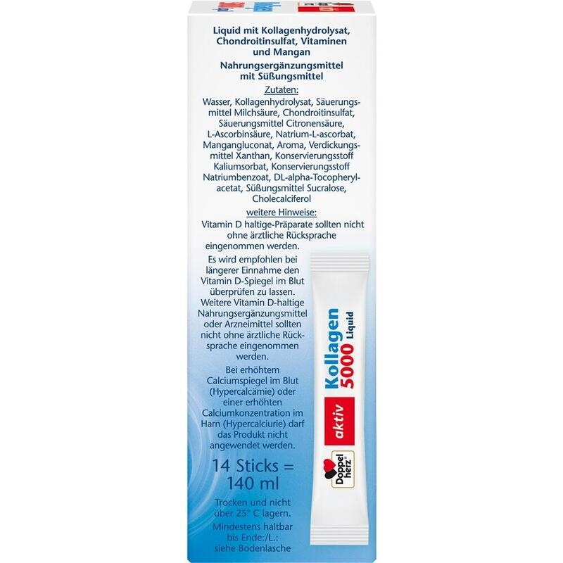 DOPPELHERZ Kollagen 5000 Liquid Sticks