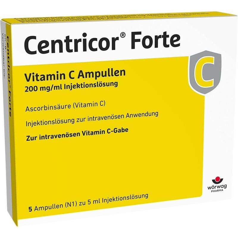 CENTRICOR Forte Vitamin C Amp. 200 mg/ml Inj.-Lsg.