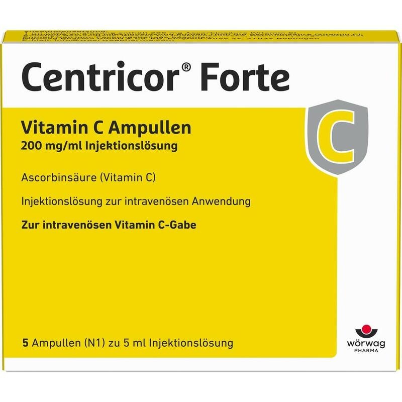 CENTRICOR Forte Vitamin C Amp. 200 mg/ml Inj.-Lsg.