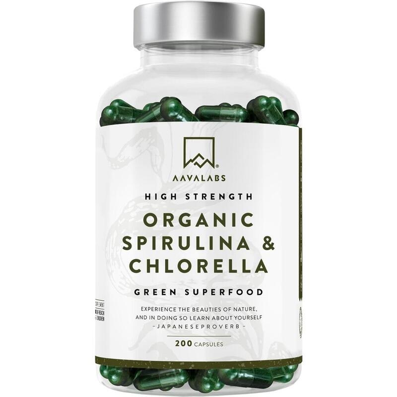 AAVALABS Spirulina & Chlorella Komplex vegan Kaps.