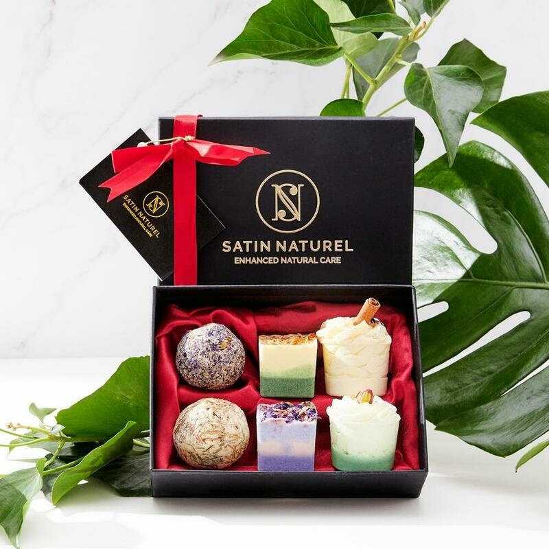 SATIN NATUREL Bio Badepral.Divine Geschenkset Frau