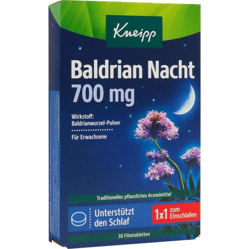 KNEIPP Baldrian Nacht 700 mg Filmtabletten