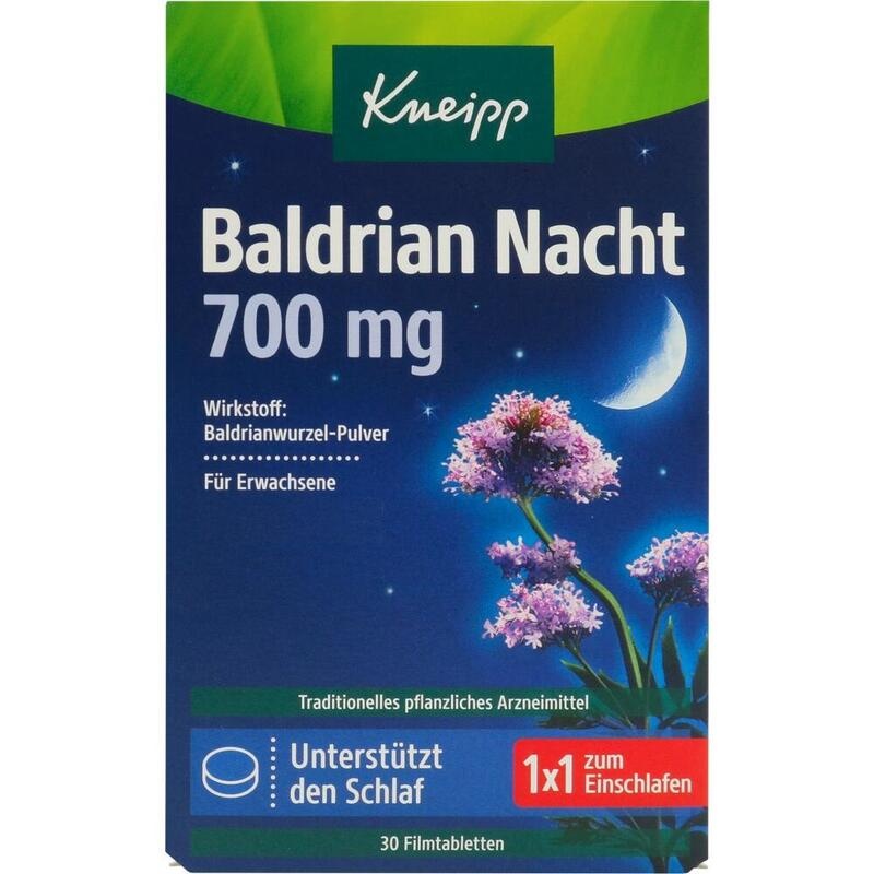 KNEIPP Baldrian Nacht 700 mg Filmtabletten