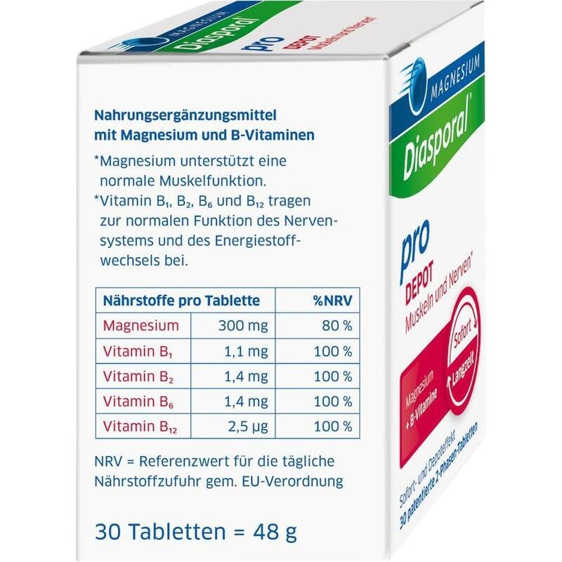MAGNESIUM DIASPORAL pro B-Vit.DEPOT Musk.+Nerv.Tab