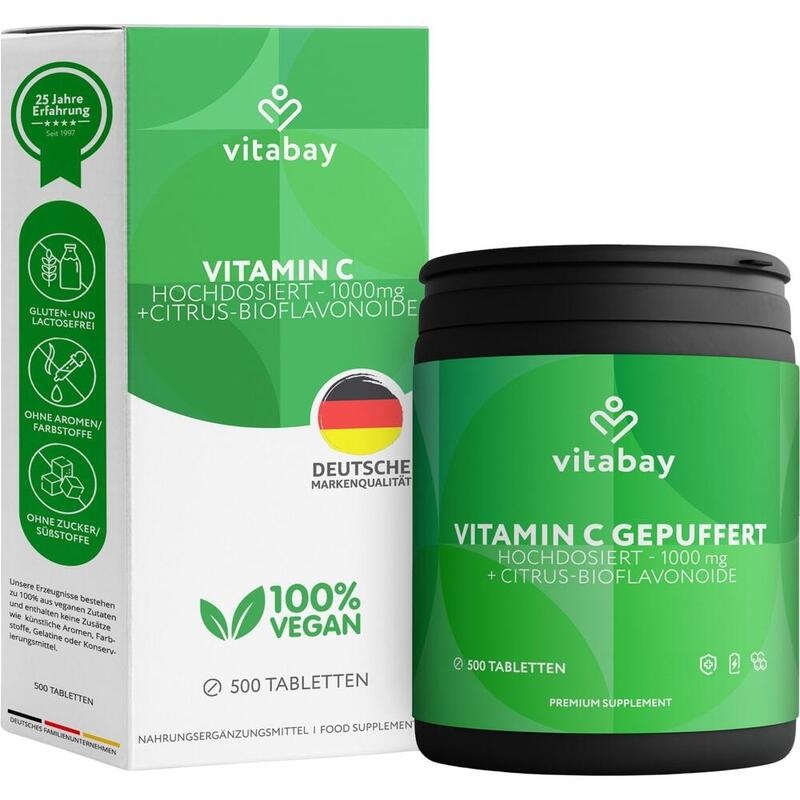 VITAMIN C+BIOFLAVONOIDE 1000 mg vegan hochdosiert
