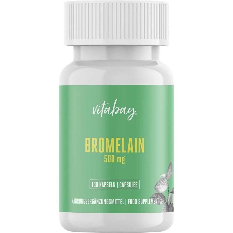BROMELAIN 500 mg 1200 F.I.P aus Ananas vegan Kaps.