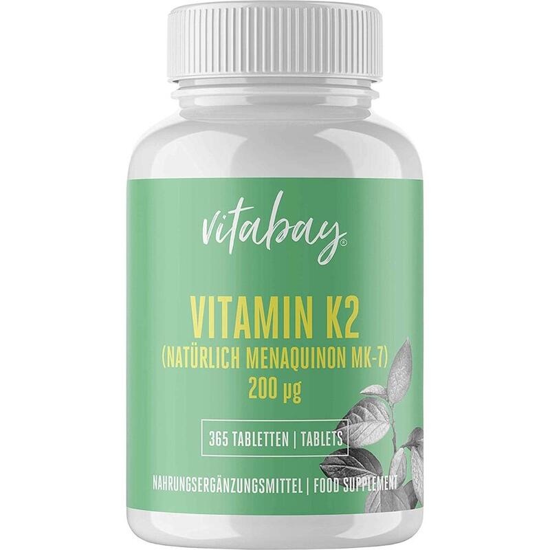 VITAMIN K2 200 μg MK-7 vegan Tabletten Jahrespack.