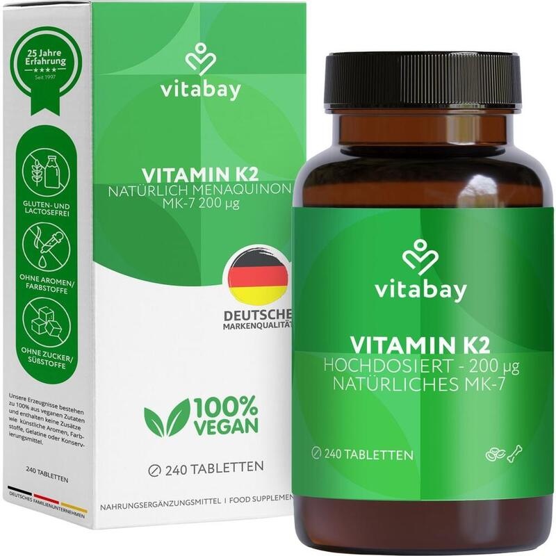 VITAMIN K2 200 μg MK-7 vegan Tabletten