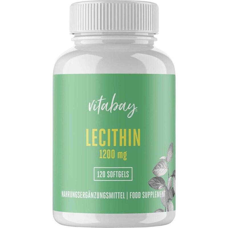 LECITHIN 1200 mg Sojalecithin+Vit.E vegan Weichk.