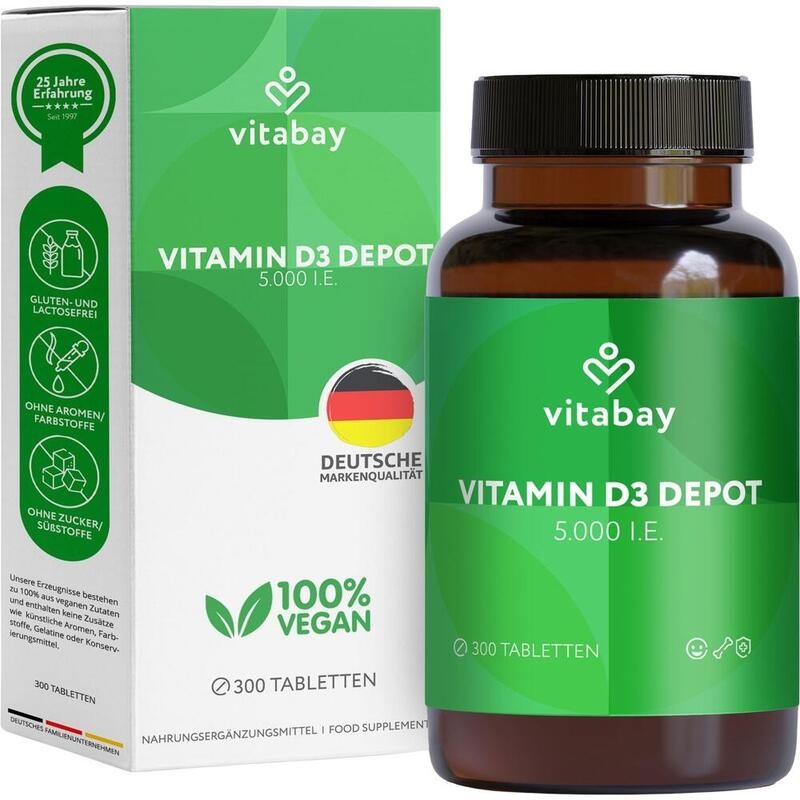 VITAMIN D3 DEPOT 5000 I.E. Cholecalciferol Tabl.