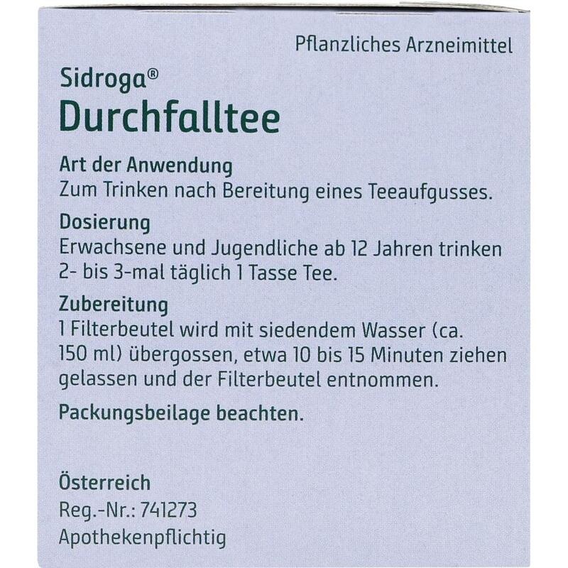 SIDROGA Durchfalltee Filterbeutel