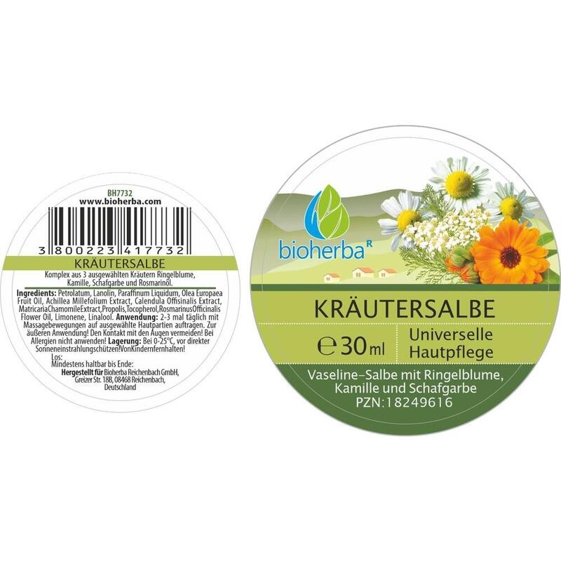 KRÄUTERSALBE Kräuterpflege für die Haut