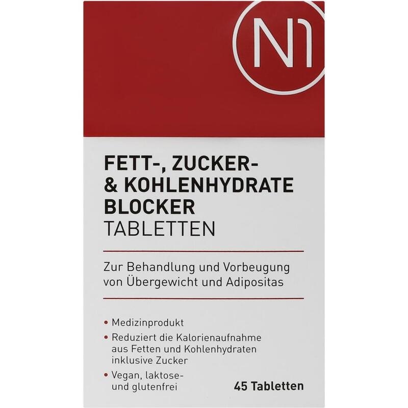 N1 Fett- Zucker- & Kohlenhydrate Blocker Tabletten