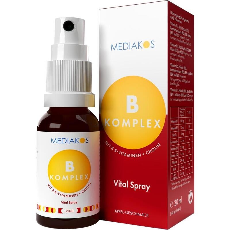 VITAMIN B KOMPLEX Mediakos Vital Spray vegan