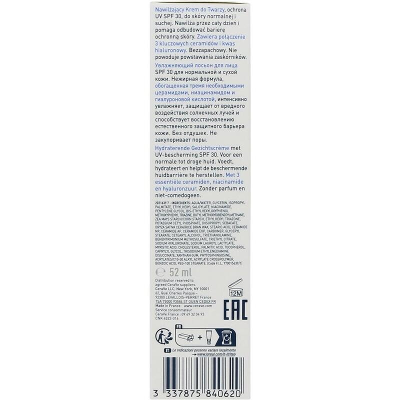 CERAVE feuchtigkeitsspendende Gesichtscreme SPF 30