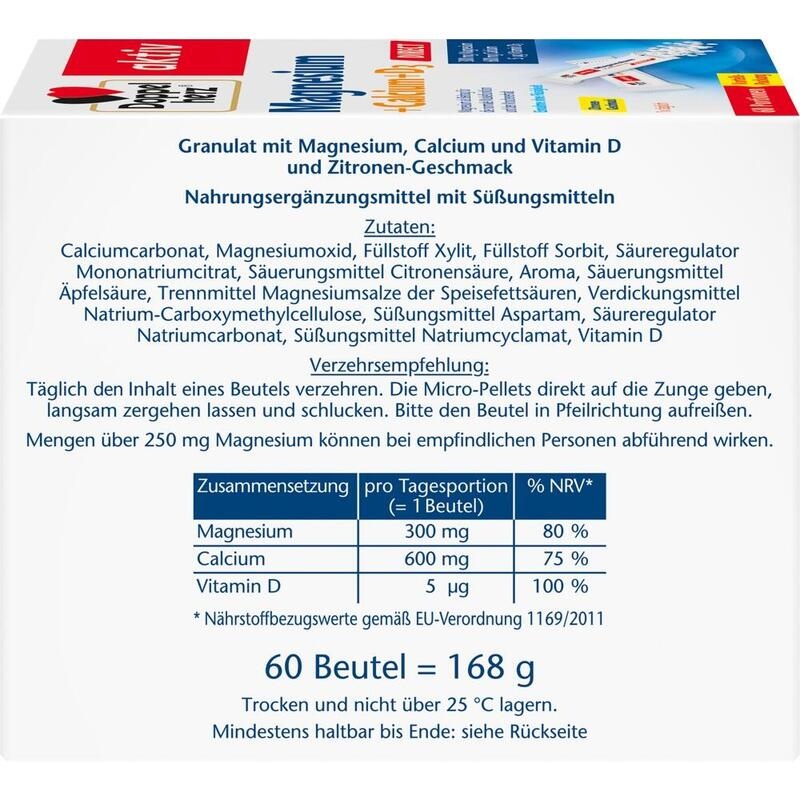 DOPPELHERZ Magnesium+Calcium+D3 DIRECT Pellets