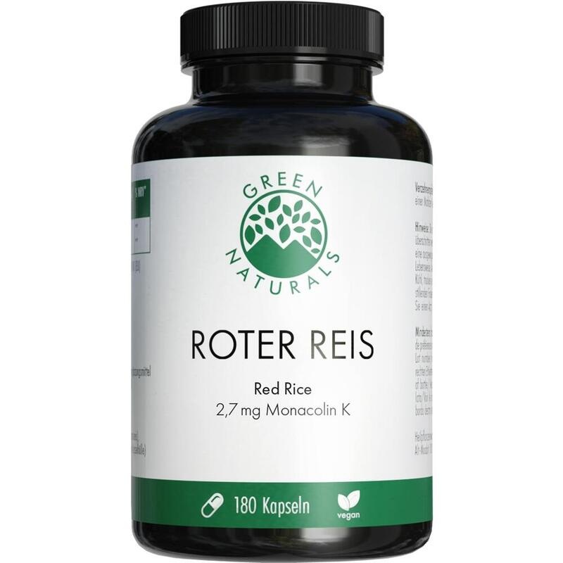 GREEN NATURALS roter Reis Monacolin K vegan Kaps.