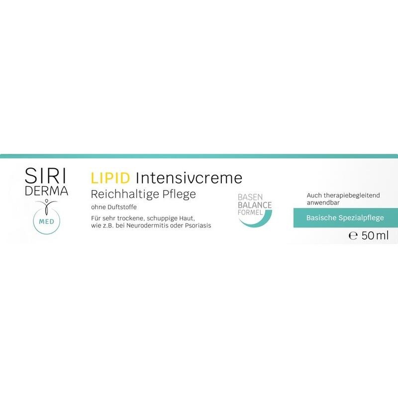 SIRIDERMA Lipid Intensivcreme ohne Duftstoffe