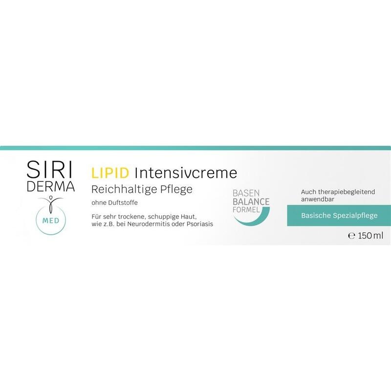 SIRIDERMA Lipid Intensivcreme ohne Duftstoffe