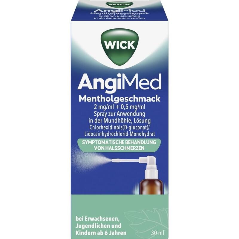 WICK AngiMed Mentholgeschmack 2mg/ml+0,5mg/ml Spr.