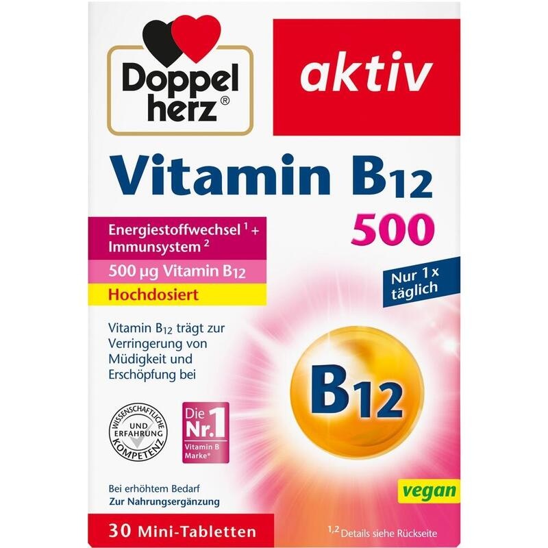 DOPPELHERZ Vitamin B12 500 Tabletten