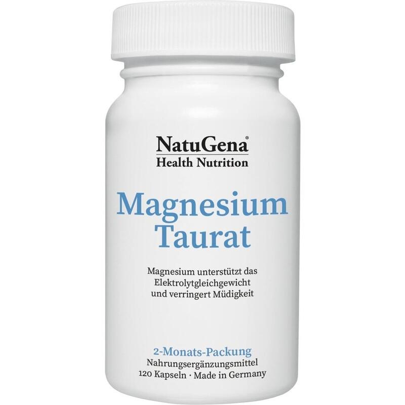 MAGNESIUM TAURAT hochdosiert+vegan Kapseln