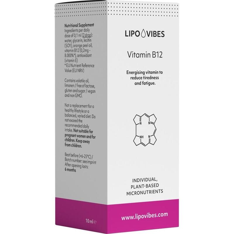 LIPOVIBES Pure Vitamin B12 Tropfen zum Einnehmen